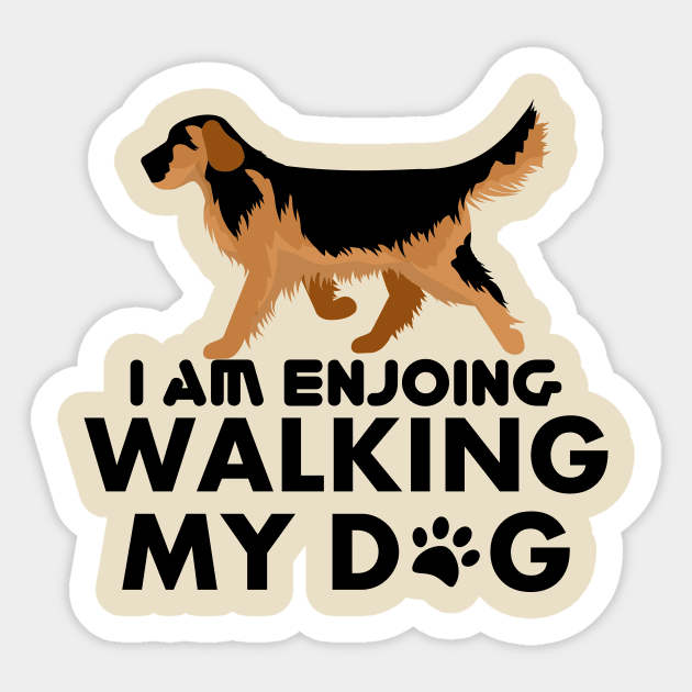 I am Enjoying Walking My Dog - Love Dogs - Gift For Dog Lover Sticker by xoclothes